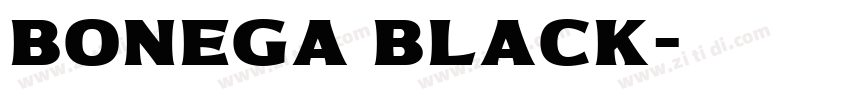 Bonega Black字体转换